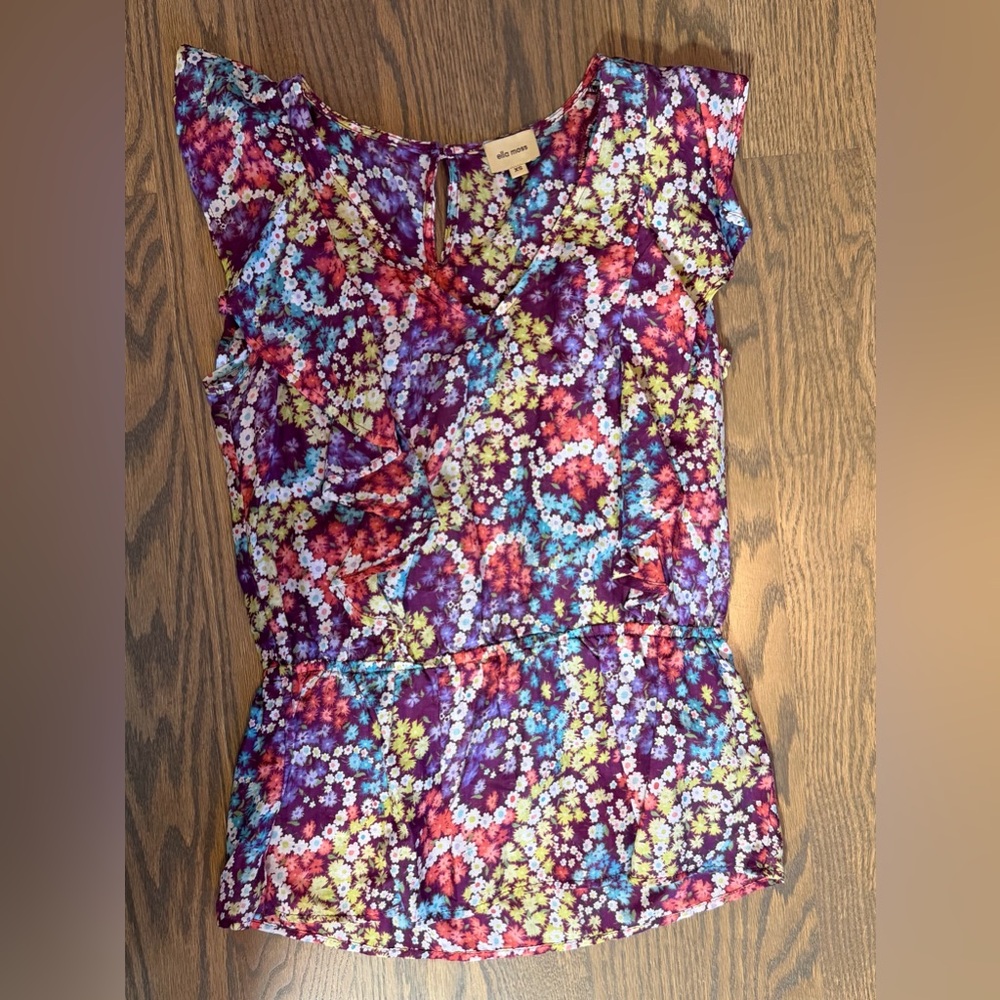 Ella Moss Multicolor Floral Blouse